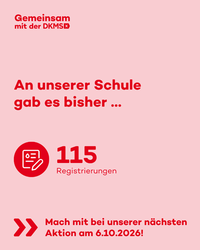 Sie sehen eine Anzeige zum DKMS-Aktionstag